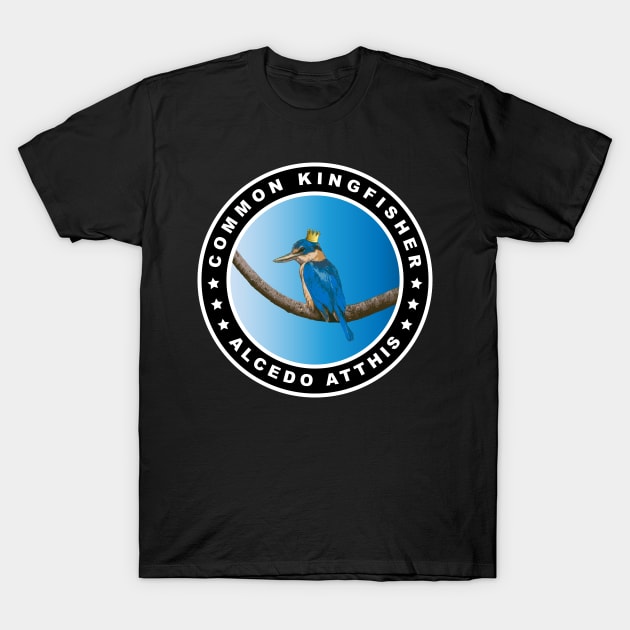 Cute Common Kingfisher (Alcedo Atthis) Bird T-Shirt by AnimalCreativeStore
